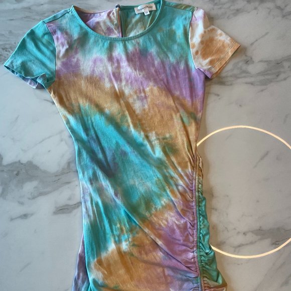 Privacy Please Elijah Dress - Tie Dye - Tangerine - Picture 5 of 6